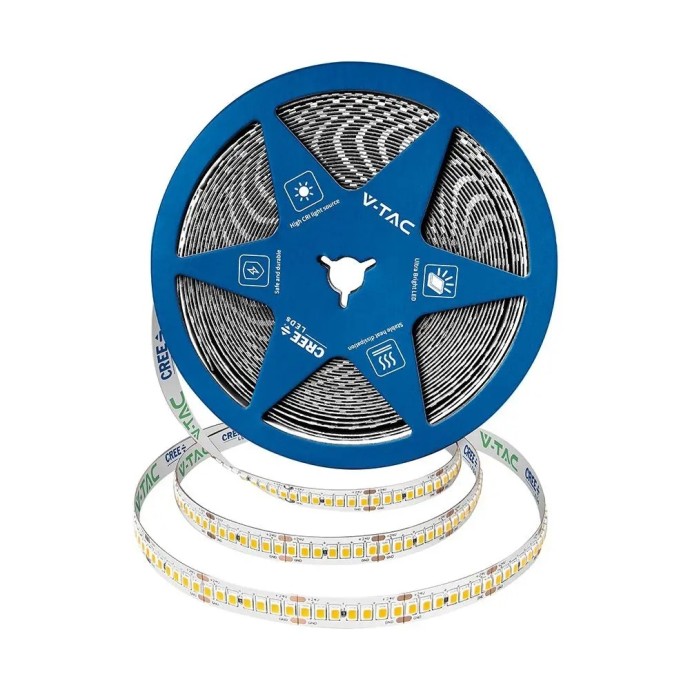 Striscia LED 18W/m 24V 10m 238 LED/m V-TAC VT-2835 238 - Bobina da 10 m