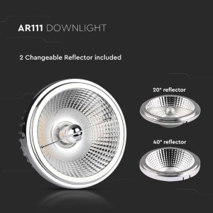 Faretto LED AR111 20W IP20 V-TAC VT-1121-N - foto 3