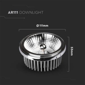 Faretto LED AR111 20W IP20 V-TAC VT-1121-N - foto 9