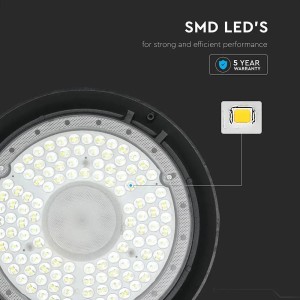 Campana industriale LED SMD 150W 90° IP65 nera V-TAC VT-92151-N - foto 8
