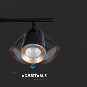Faretto LED da muro doppio 10W orientabile nero V-TAC VT-812 - foto 5