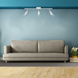 Faretto LED da muro triplo 13,5W bianco IP20 V-TAC VT-813 - foto 2