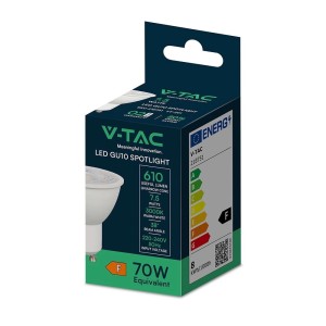 Faretto LED GU10 7,5W 38° bianco V-TAC VT-291-N-N - foto 3
