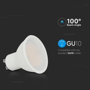 Faretto LED GU10 10W 100° Bianco V-TAC VT-271-N-N - foto 5