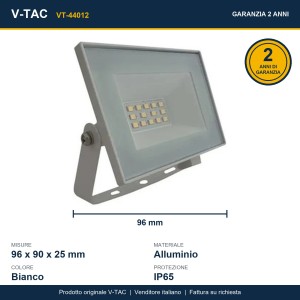 Faro LED 10W IP65 Bianco V-TAC VT-44012 - foto 10