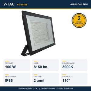 Faro LED 100W IP65 Nero V-TAC VT-44109 - foto 10