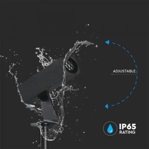 Faretto LED da giardino 2W IP65 nero V-TAC VT-10182 - foto 5