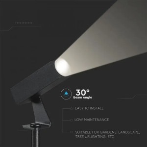 Faretto LED da giardino 2W IP65 nero V-TAC VT-10182 - foto 7