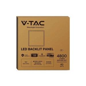 Pannello LED 40W 595x595mm V-TAC VT-61044 - foto 4