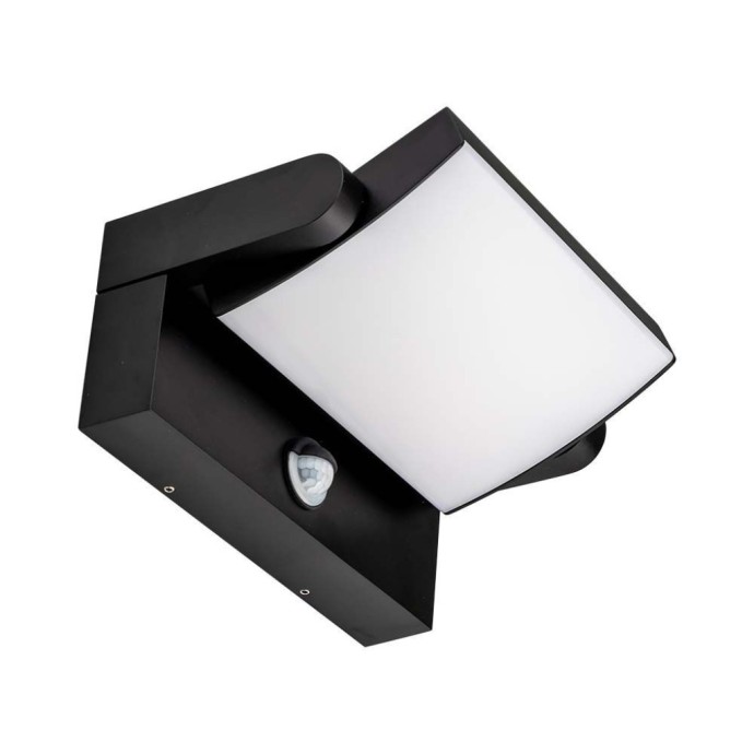 Applique LED da esterno 17W IP65 con sensore PIR nera V-TAC VT-11020-120-B