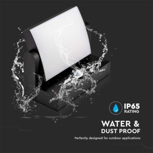 Applique LED da esterno 17W IP65 con sensore PIR nera V-TAC VT-11020-120-B - foto 6