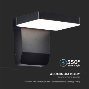 Applique LED da esterno 17W IP65 nera V-TAC VT-11020-150-B - foto 4