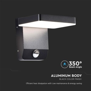 Applique LED da esterno 17W IP65 nera V-TAC VT-11020-150-B - foto 5