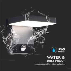 Applique LED da esterno 17W IP65 nera V-TAC VT-11020-150-B - foto 6