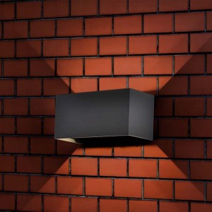 Applique LED da esterno 24W IP65 rettangolare nera V-TAC VT-8125-B-N - foto 3
