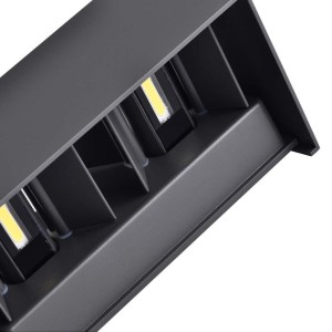 Applique LED da esterno 24W IP65 rettangolare nera V-TAC VT-8125-B-N - foto 8