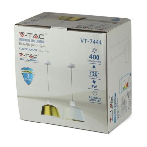 Lampadario LED 7W Bianco V-TAC VT-7444-WH - foto 2