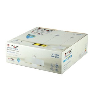 Lampadario LED a sospensione 7W bianco V-TAC VT-7666-WH - foto 2