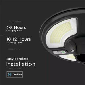 Lampada LED solare da giardino 7.5W IP65, paletto 60mm V-TAC VT-45W - foto 12