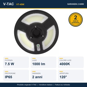 Lampada LED solare da giardino 7.5W IP65, paletto 60mm V-TAC VT-45W - foto 14