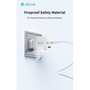 Caricabatterie 2 USB-A 2.4A 12W con cavo Lightning Devia RLC-342 - foto 3