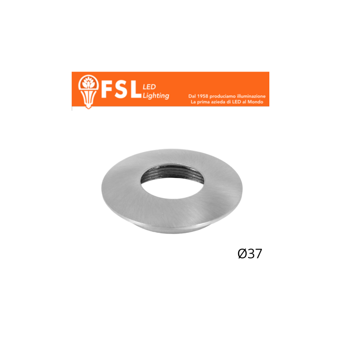 Cover curva sostitutiva Ø37mm nichel satinato IP20 FSL VEGA