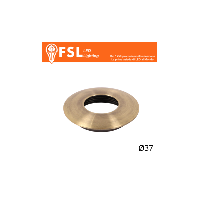Cover curva sostitutiva Ø37mm bronzo per punto luce LED FSL VEGA