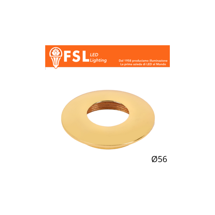 Cover curva sostitutiva Ø56 mm oro per punto luce LED FSL
