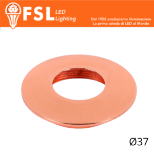 Cover curva Ø37mm Oro Rosa...