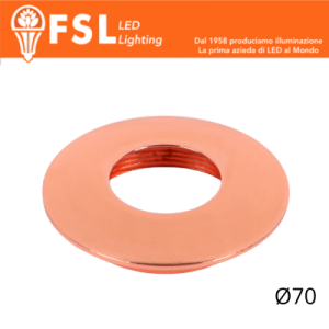 Cover curva Ø70mm Oro Rosa...