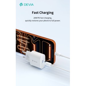 Caricabatterie USB-C PD 20W Bianco Devia Pro6 XC-A2016CL - foto 2