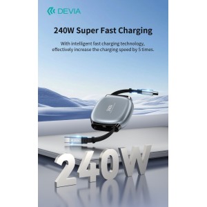 Cavo USB-C a USB-C retrattile 240W Devia EC662 - foto 4
