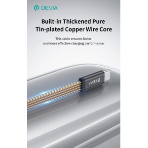 Cavo Type-C a Type-C 240W 1,5 m blu Devia Ultra3 - foto 6