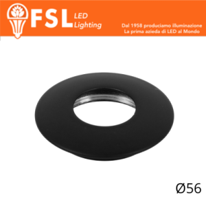 Cover curva Ø56mm nera per...