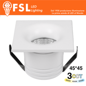 Punto luce LED quadrato 4W...