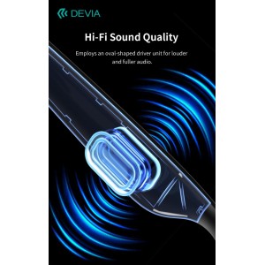 Occhiali auricolari open-ear Bluetooth 5.4 IPX5 neri Devia Lite1 A01 - foto 6