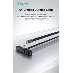 Cavo USB-C a USB-C 240W 1,5 m con supporto Devia Ultra6 - foto 4