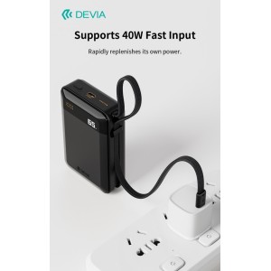Power Bank 20.000mAh 65W USB-C Devia EP210 Nero - foto 2
