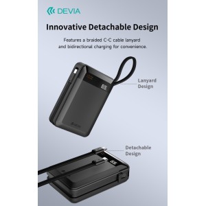 Power Bank 20.000mAh 65W USB-C Devia EP210 Nero - foto 5