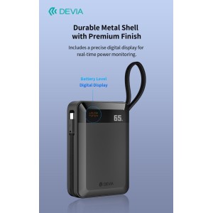 Power Bank 20.000mAh 65W USB-C Devia EP210 Nero - foto 6