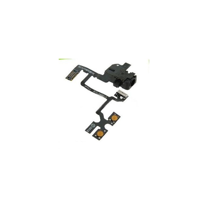 Connettore audio jack con cavo flex bianco per iPhone 4 Rewa
