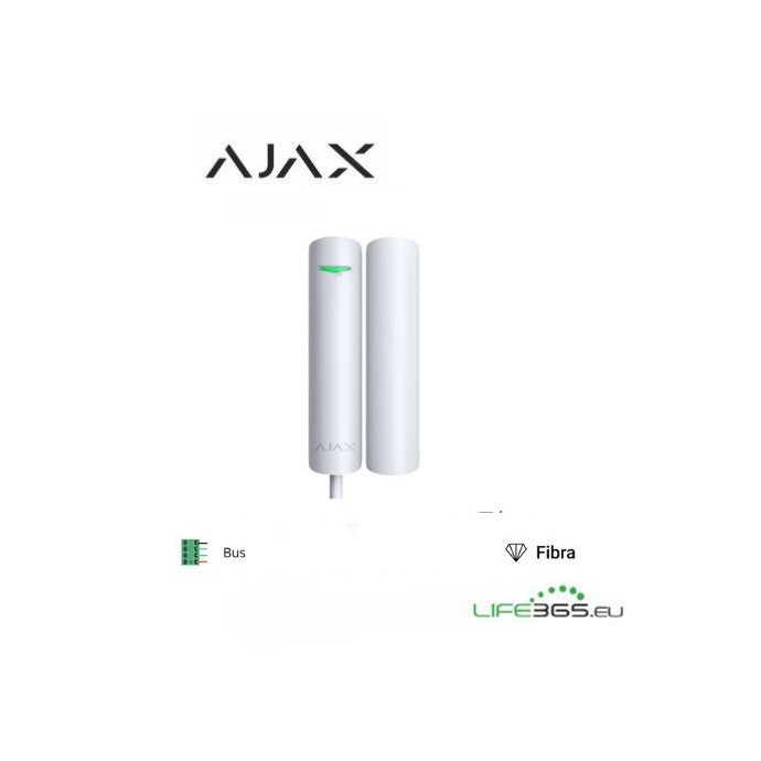Rilevatore apertura porte e finestre cablato Fibra bianco Ajax Superior DoorProtect