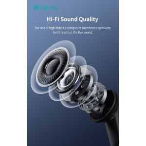 Auricolari wireless ANC Bluetooth 5.4 bianchi Devia TWS Lite3 - foto 4