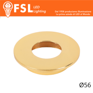 Cover piatta Ø56mm oro per...