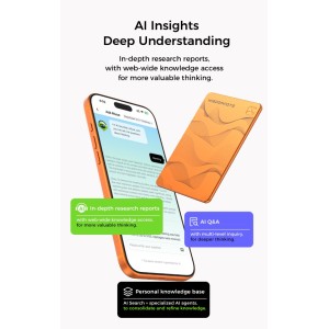 Dispositivo AI per registrazione 64GB 145 lingue Argento Devia Wisdomuse Note - foto 6