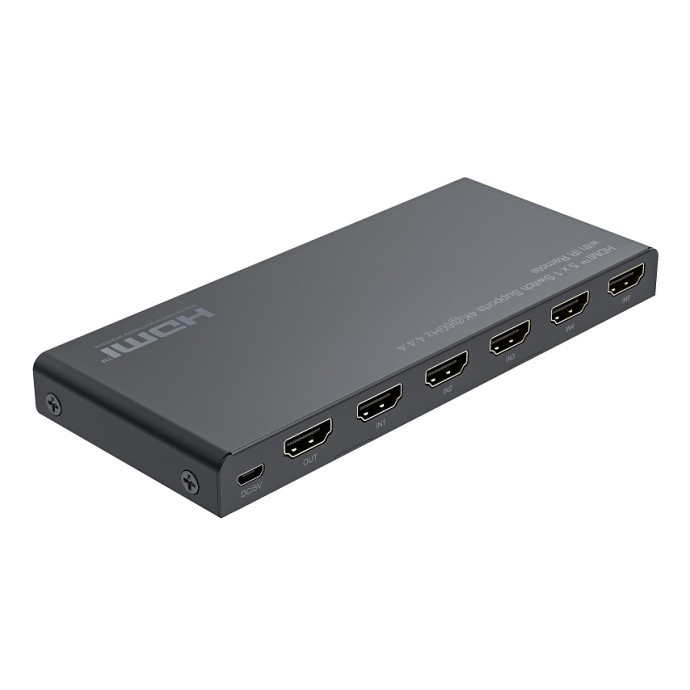 Switch HDMI 5x1 4K 60Hz HDR con telecomando ProPart-El