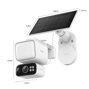 Telecamera 2K Outdoor Wi-Fi, pannello solare, faretto 800lm TP-Link Tapo TC50 - foto 3