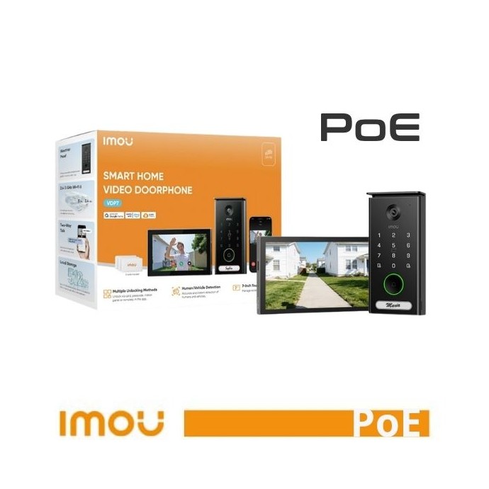 Kit videocitofonico PoE 5MP con monitor touch 7" Imou