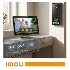Kit videocitofonico PoE 5MP con monitor touch 7" Imou - foto 2
