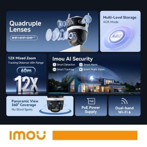 Telecamera IP da esterno 13MP Wi-Fi 6 Imou Cruiser Pano Z - foto 3